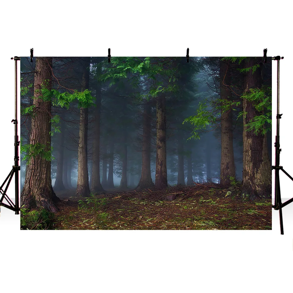 Фон для фотосъемки лес новорожденный портрет фото фон студия Глубокий Лес