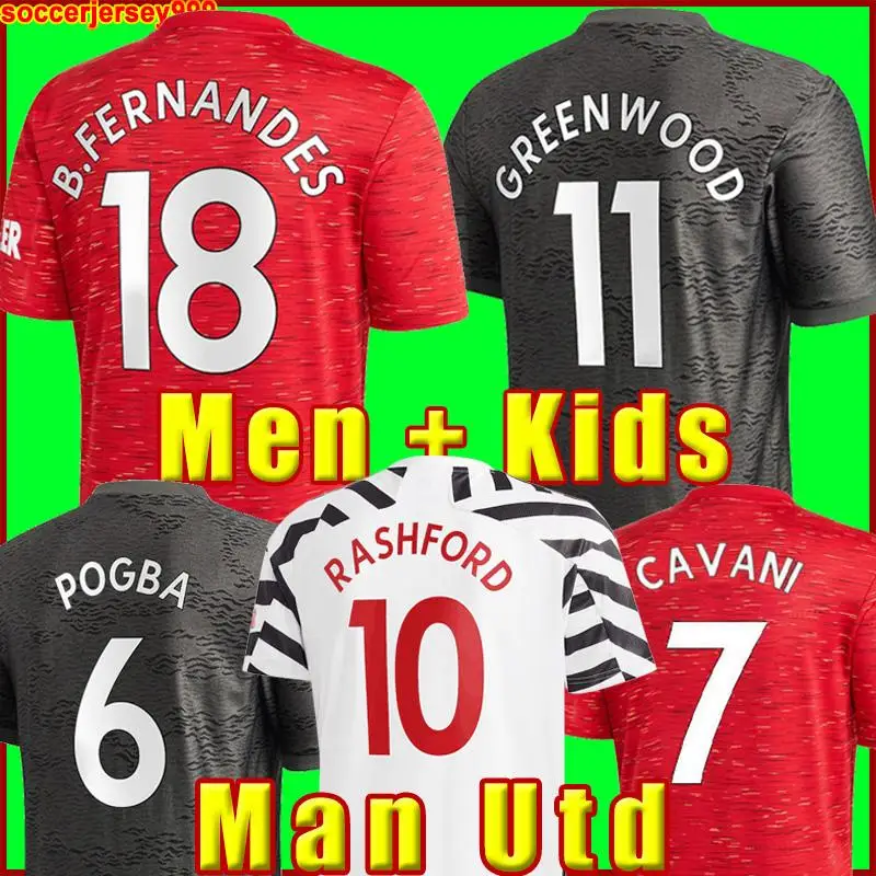 

20 21 Manchester soccer jerseys UNITED CAVANI UTD VAN DE BEEK B. FERNANDES RASHFORD HUMANRACE football shirt man woman kids kit