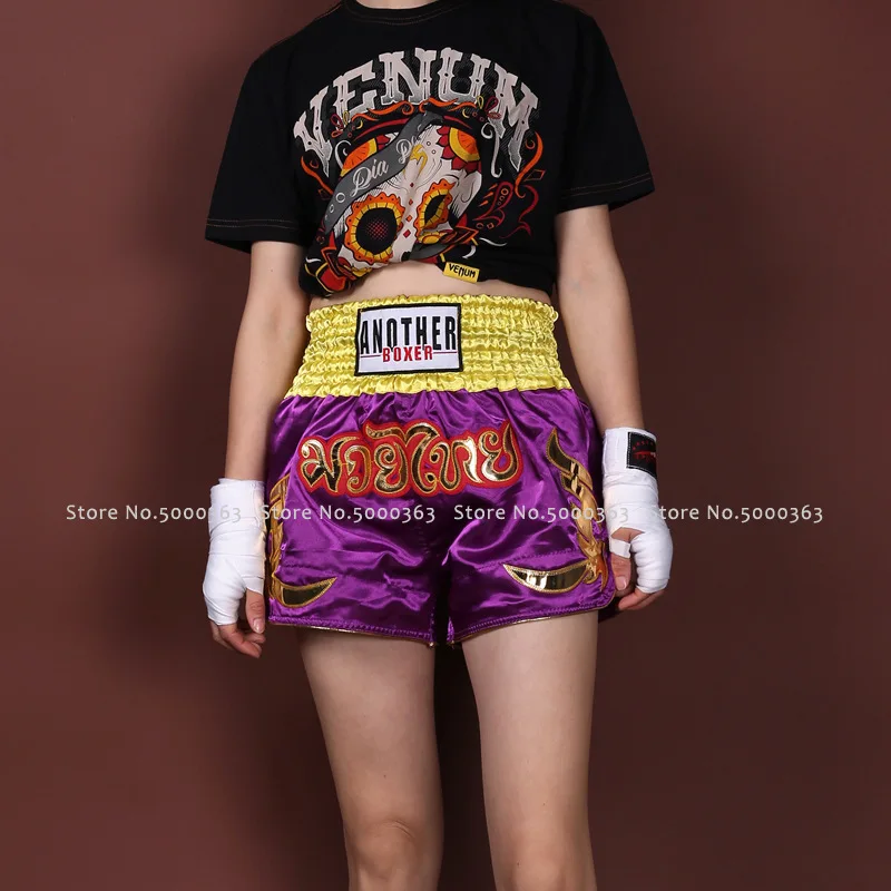 ММА кикбоксинг мужские и женские Муай Тай шорты для мальчиков девочек Bjj детей