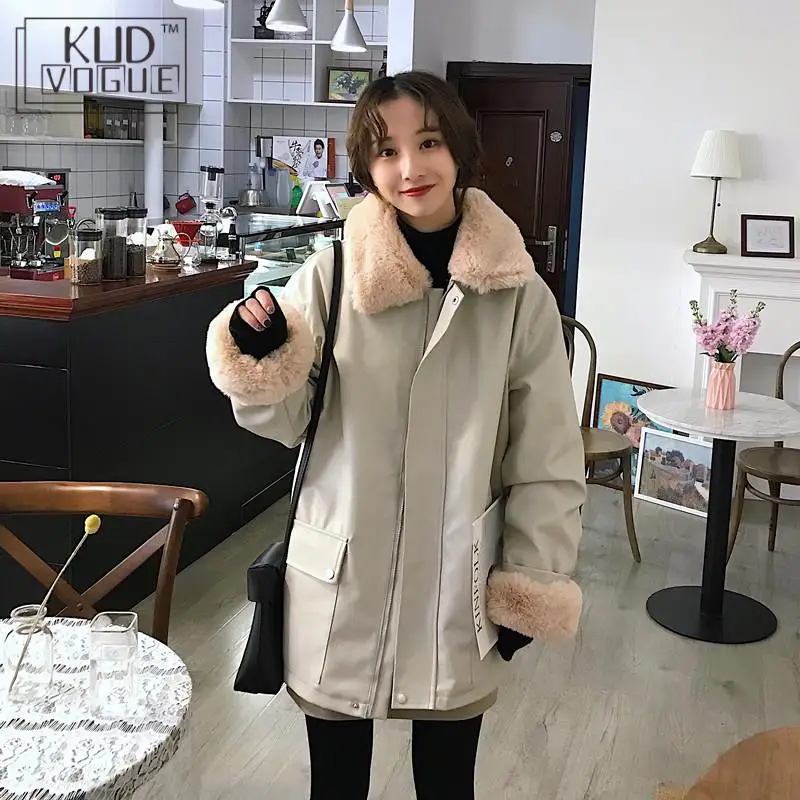 Осенне-зимняя винтажная куртка в стиле панк кожаная женская Байкерская