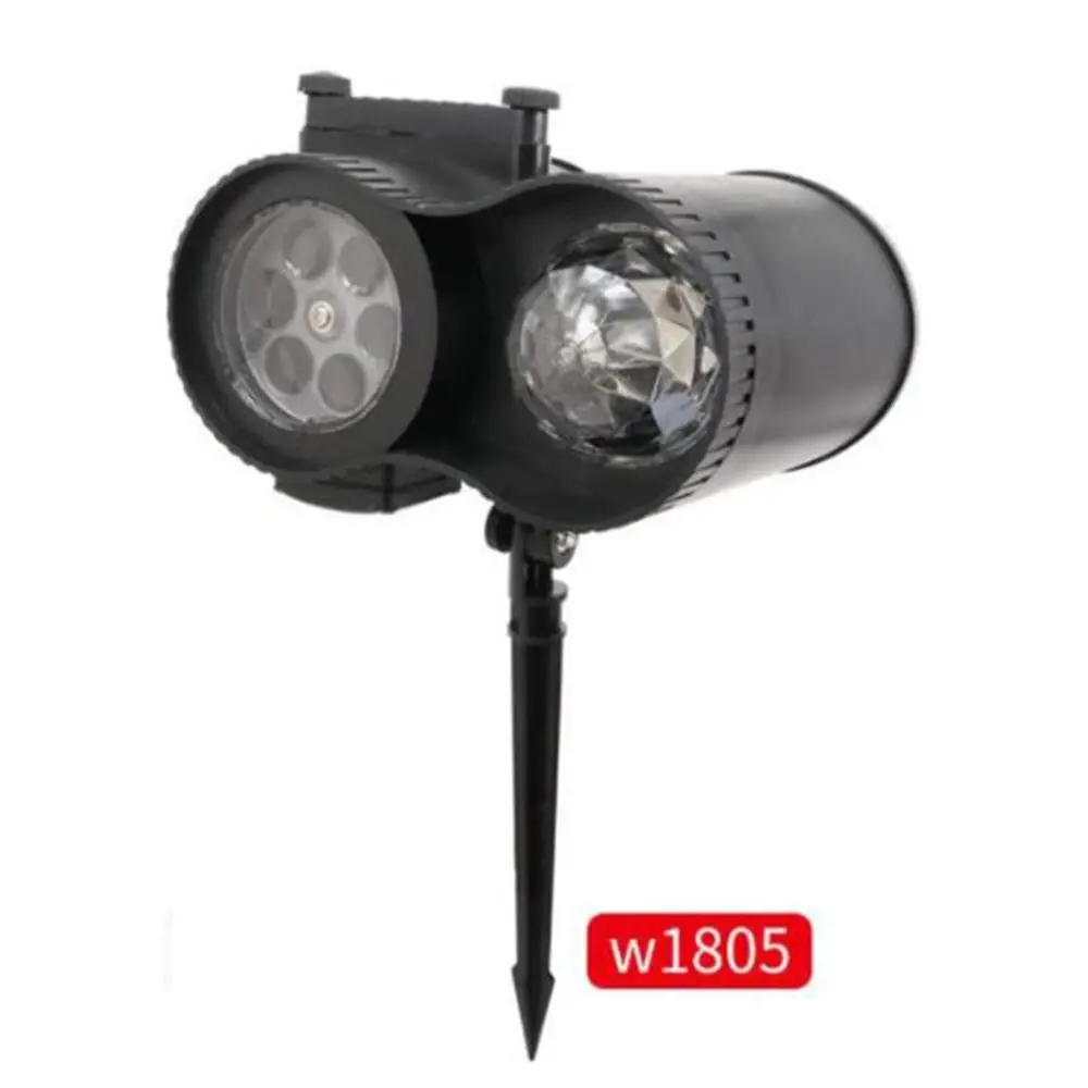 Светодиодный светильник 3D для наружной проекции вращающийся с узором помещений