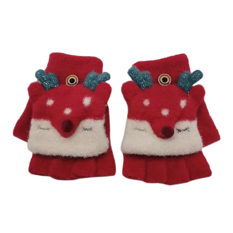 Детские зимние перчатки детские для мальчиков и девочек 3-8 лет теплые варежки с