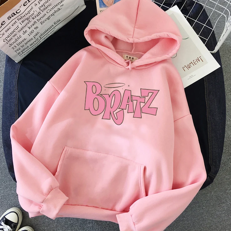 

Bratz Letter Sweatshirt Harajuku Kawaii cute hoodie women kpop winter clothes femme top aesthetic oversized hoodies friends tops