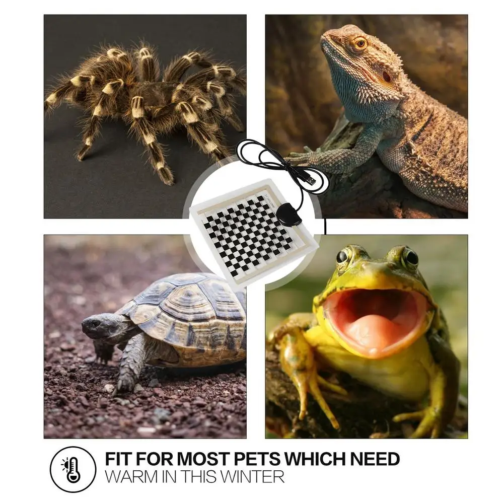 Обогреватель для аквариума коврик альпинизма ПЭТ змея ящерица нагревательная