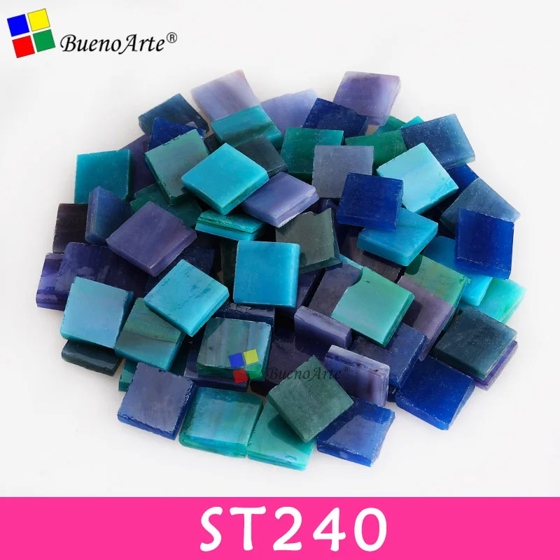 ST240 200 г/270 шт 10X10 мм 3/8 дюйма микс витражные полосы, мозаичные хобби, DIY Поставщик материалов, Мини Свободные Стеклянные детали Тиффани - Цвет: ST240