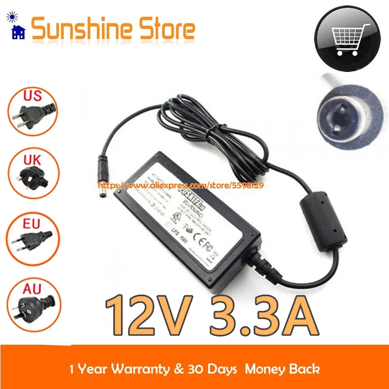 

Genuine Poskitz PA1045-120T2B330 AC Adapter 12V 3.3A 39.6W Power Supply Laptop Computer Charger