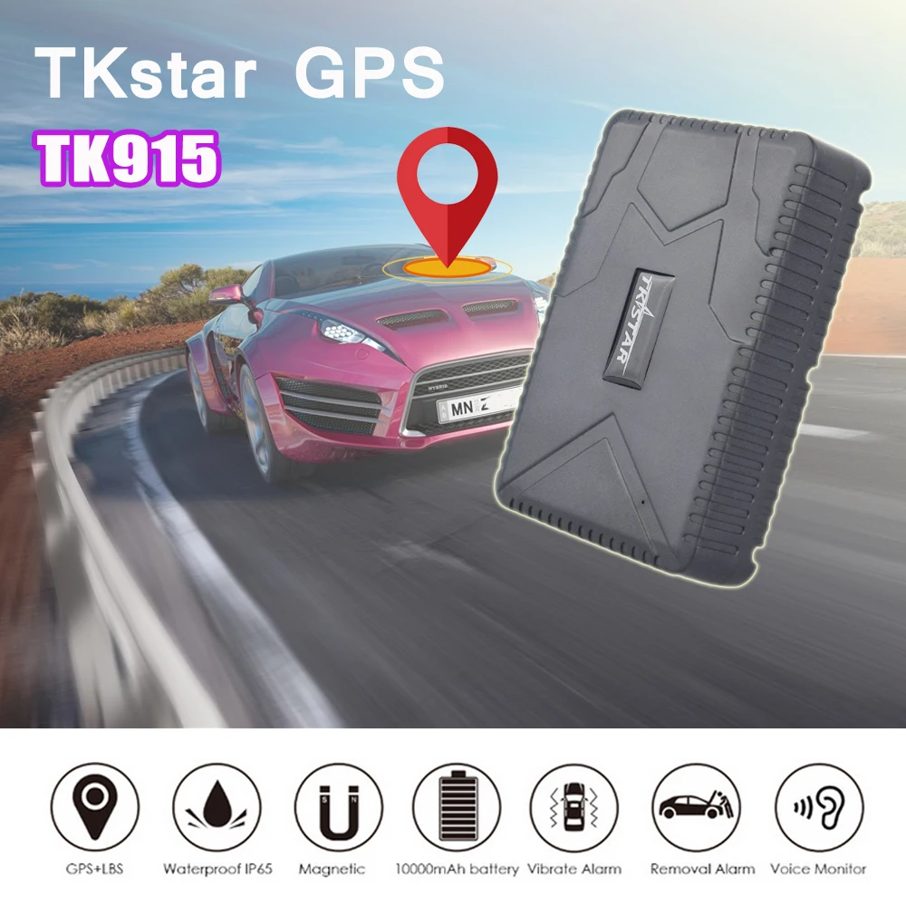 GSM gps для слежения за транспортными средствами автомобильный трекер TKSTAR TK915 с