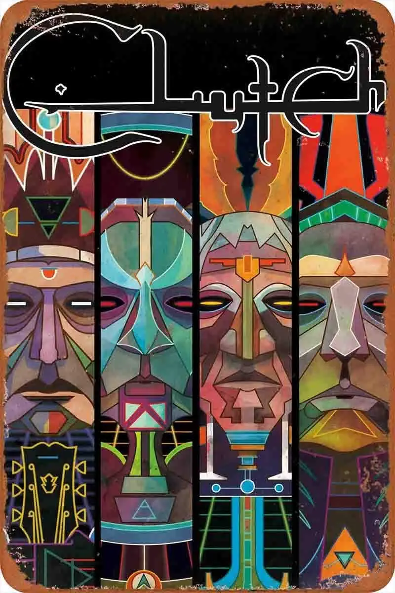 

Clutch Tin Sign Wall Metal Retro Craft Art Painting Iron Plate Office Garden Living Room Decoration Warning Poster 20x30