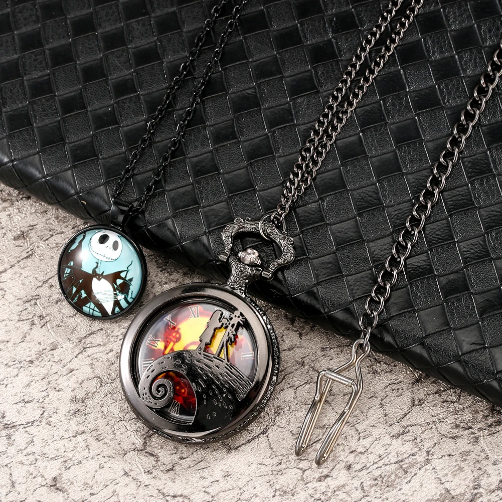 Fashion Necklace Pendant Chain Exquisite Vintage Quartz Pocket Watch Great Gifts Sets with Gift Box for Women Men