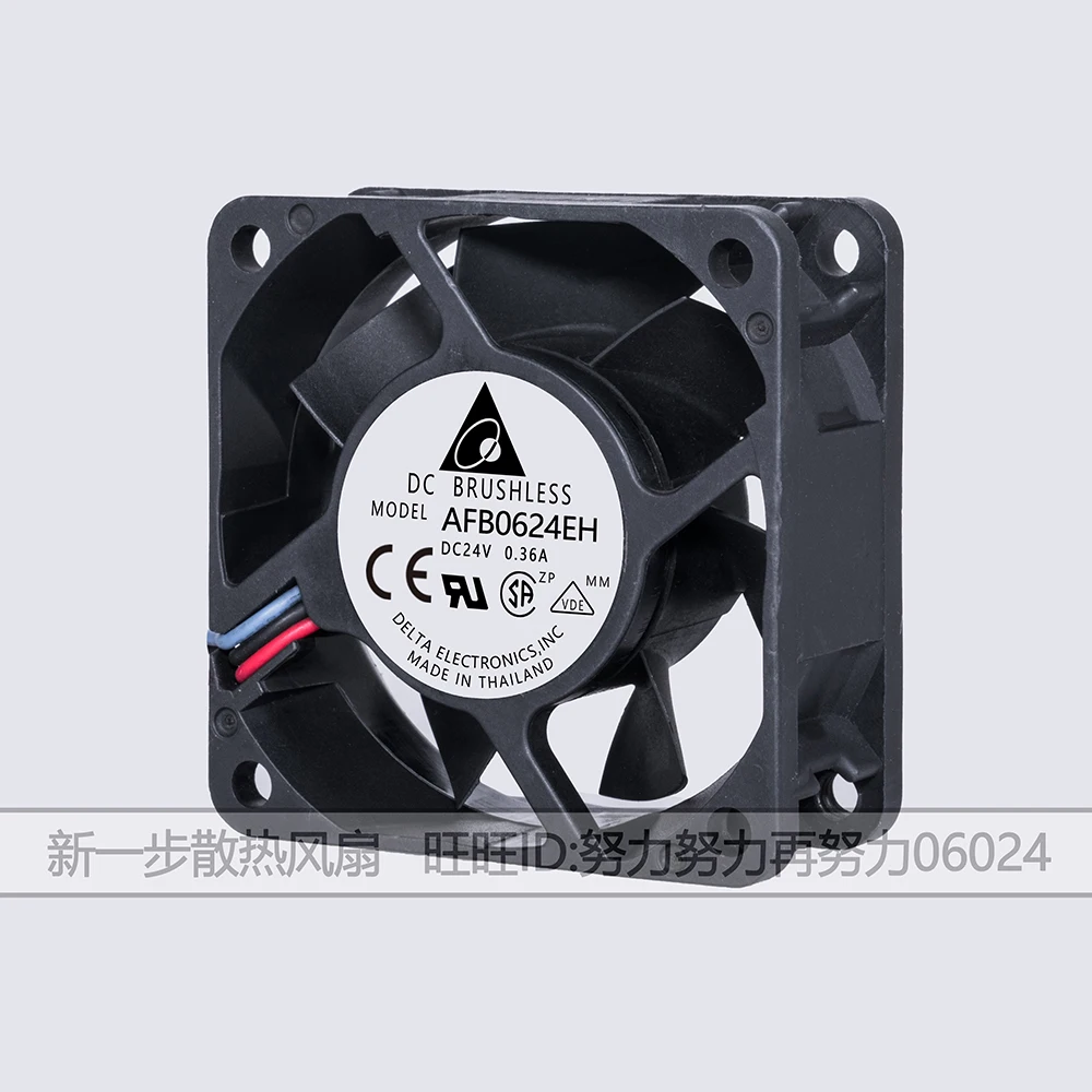 Охлаждающий вентилятор для сервера Delta Electronics AFB0624EH 4J44 DC 24V 0.36A 60x60x25 мм | Компьютеры