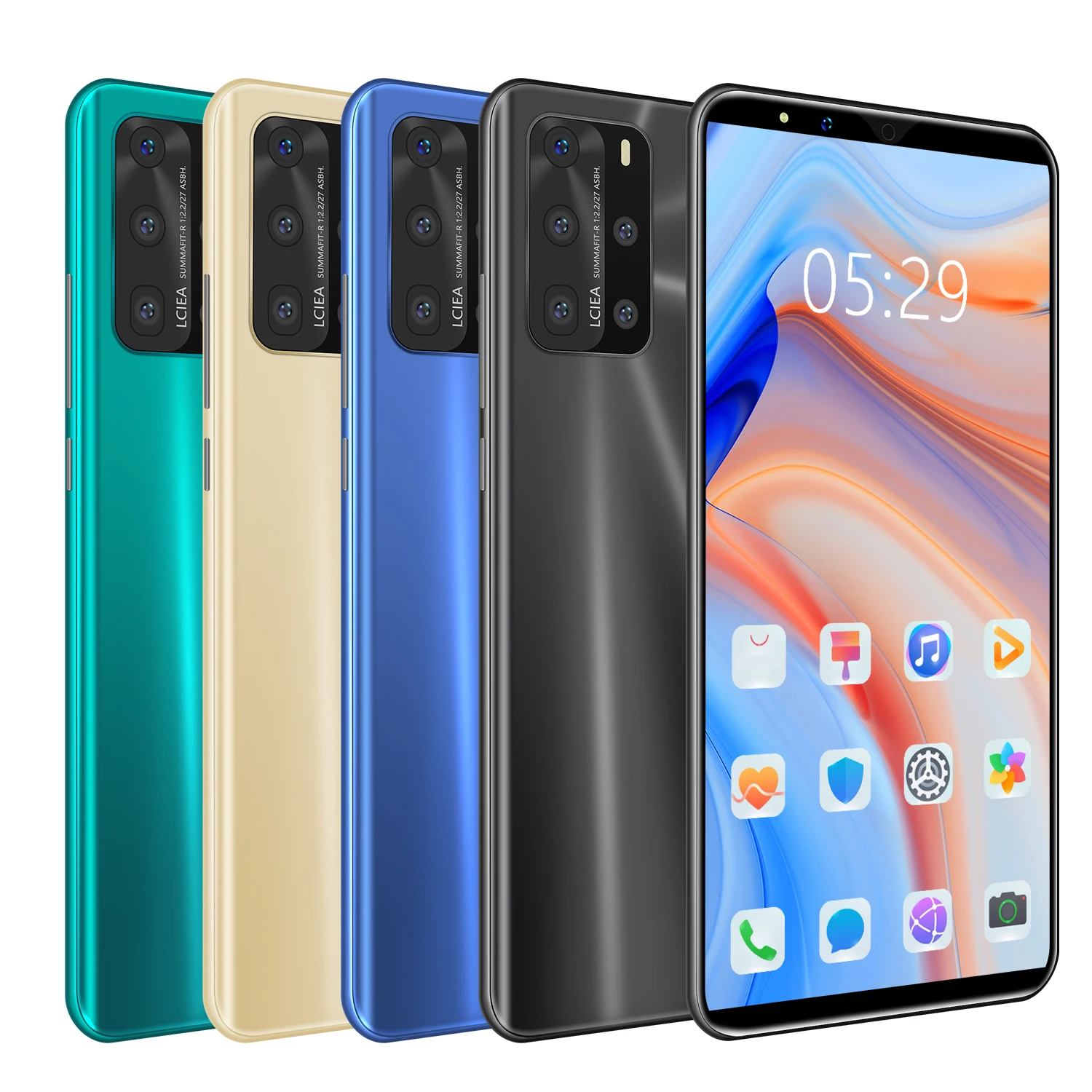 

P48 Pro Smart Phone Android 9.1 5.8 Inch Smartphone 6GB RAM 128GB ROM Dual Sim Unlocked Mobile Phone 3800mAh MTK6797 Deca Core