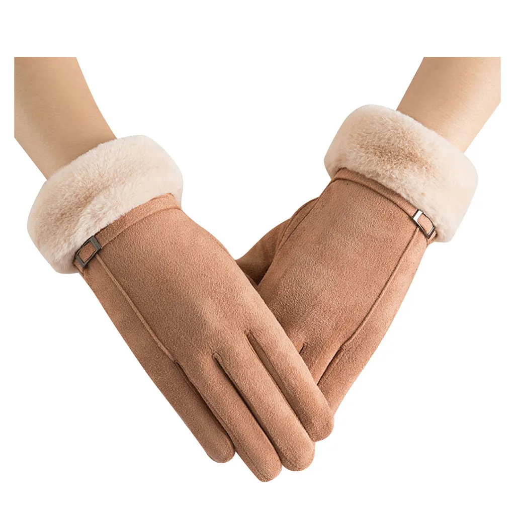 2020 женские перчатки бархатные сохраняющие тепло для сенсорного экрана полный