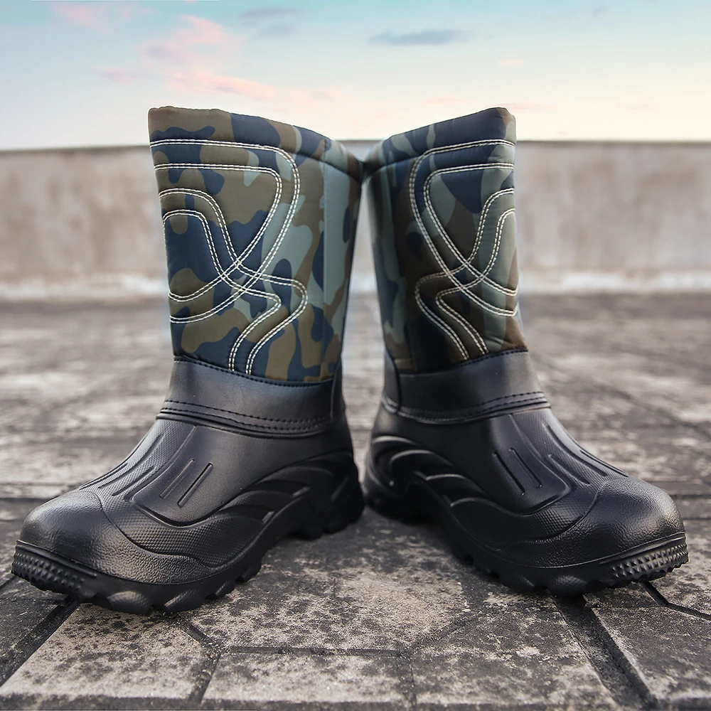 

Hot sale men's winter boots warm leather snow boots men's waterproof high boots men's army leisure hunting motorcycle skiing