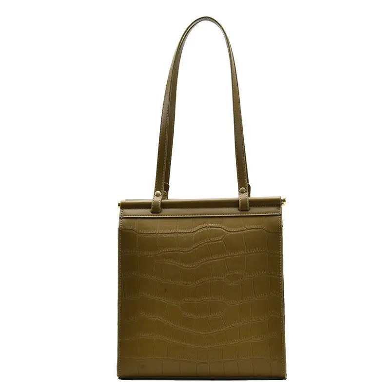 

Women Crocodile Pattern Large Capacity Shoulder Bag 2021 Fashion Luxury Designer Portable Messenger Bag