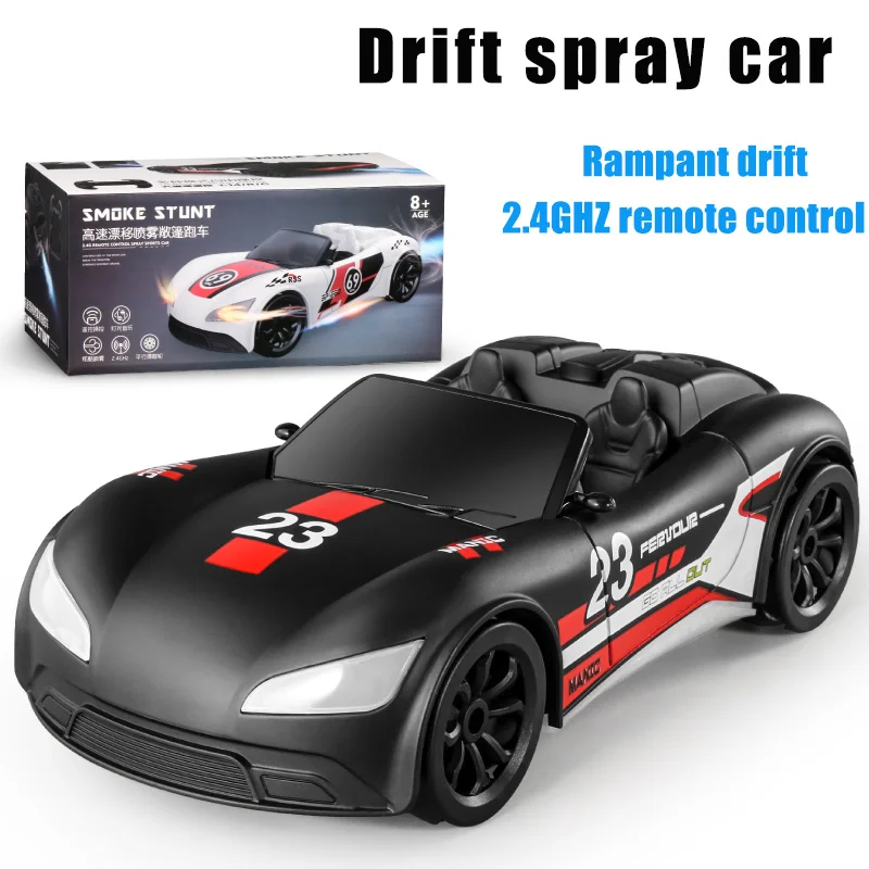 

2.4G Rc Car Light And Music 360 Rotating Stunt Rc Spray Car Toys For Children Drive Spray Drift Car