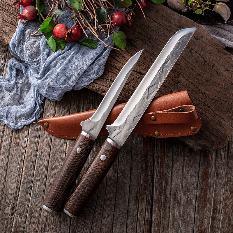 

Stainles Steel Forging Professional Butcher Knife Slaughter Boning Knife Cut Meat Pig Mutton Stall Cutting Fish Filleting Knives
