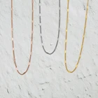 Ожерелье-чокер Mavis Hare среднего размера с коробкой-сюрпризом, цепочка из нержавеющей стали до ключиц, минималистичные ювелирные изделия, в подарок женщине, 10 шт.лот