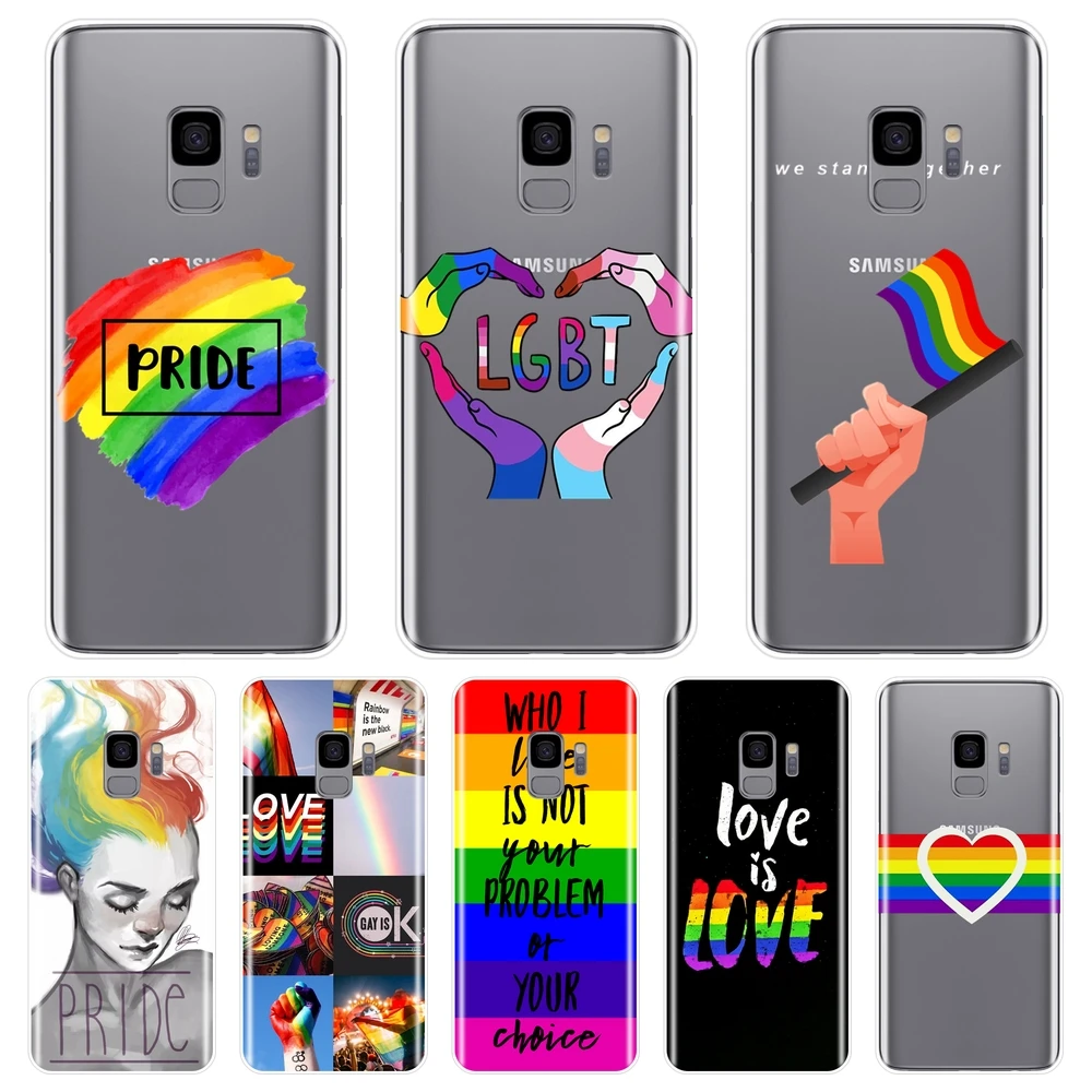 LGBT Gay Heart чехол для телефона Samsung Galaxy Note 9 8 5 4 силиконовая Мягкая задняя крышка S5 S6 S7