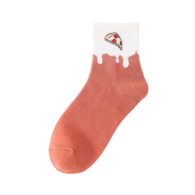 Простые Короткие хлопковые носки мягкие Забавные милые для девочек женские
