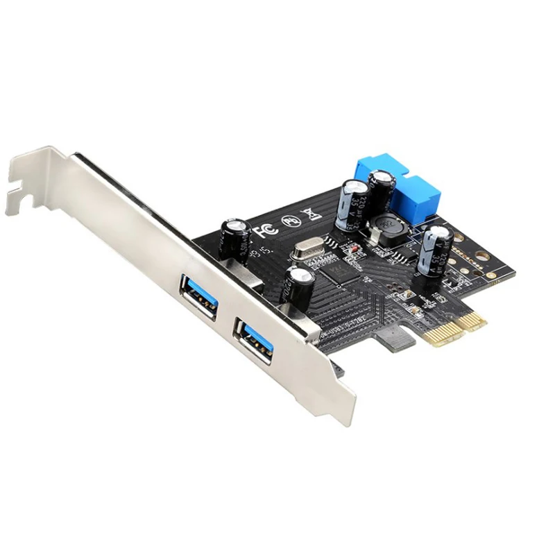 

DIEWU External Dual Port USB 3.0 Expansion card with 20 Pin Connector Add On Card High quality