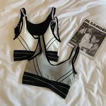 Sujetador deportivo de Yoga para mujer, a prueba de golpes, espalda Sexy, transpirable, para Fitness, correr, gimnasio, Tops, ropa deportiva, bralette (2)