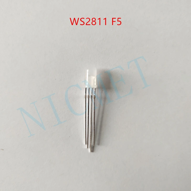 2000PCS DC5V Diffused round RGB LED with WS2811 chipset inside 5mm F5 pixel Arduino led chip full color LEDS | Лампы и освещение