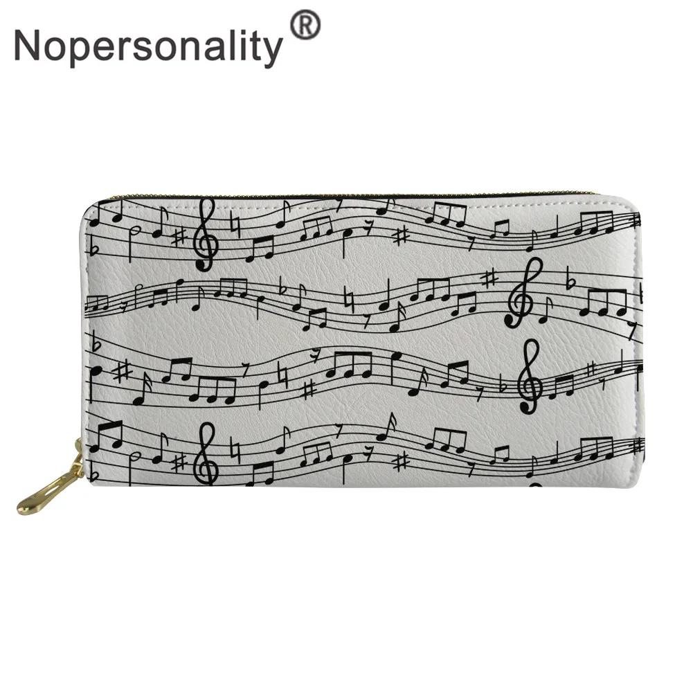 Nopersonality дизайн в виде музыкальной ноты Для женщин кошельки Pinano для телефона с