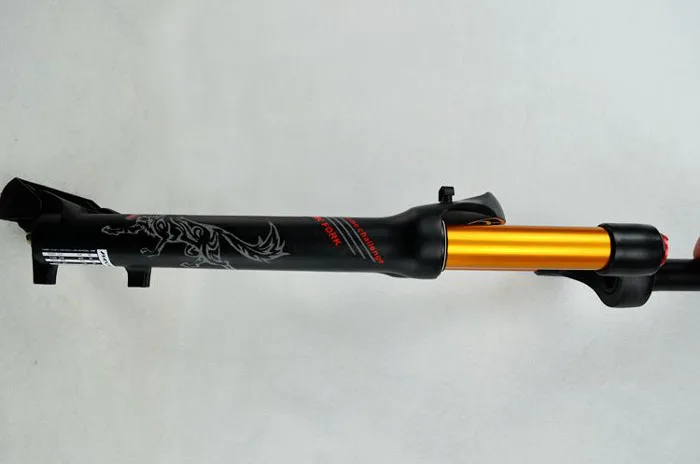 Пневматическая вилка Pasak Mtb 2" 27,5" 2" Золотая трубка 1 1/8" подвесная линия для горного велосипеда с дистанционным управлением RL HL
