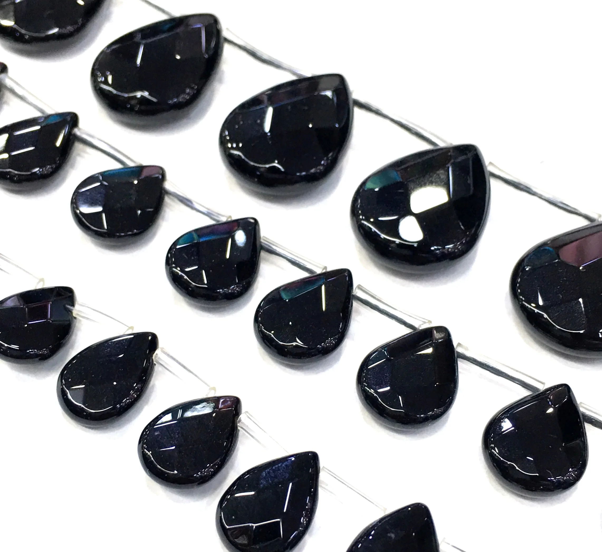 

Natural Black Agate Onyx Stone Beads Gemstone Loose Spacer Beads Jewelry Accessories Making DIY Bracelets Necklace Factory Price