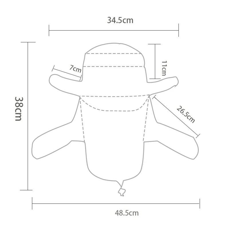 

Comfortable Breathable HatsUV Protection Sun Hat Multi Function Outdoor Fishing Cap Men Sun Protection Hat Summer High Quality