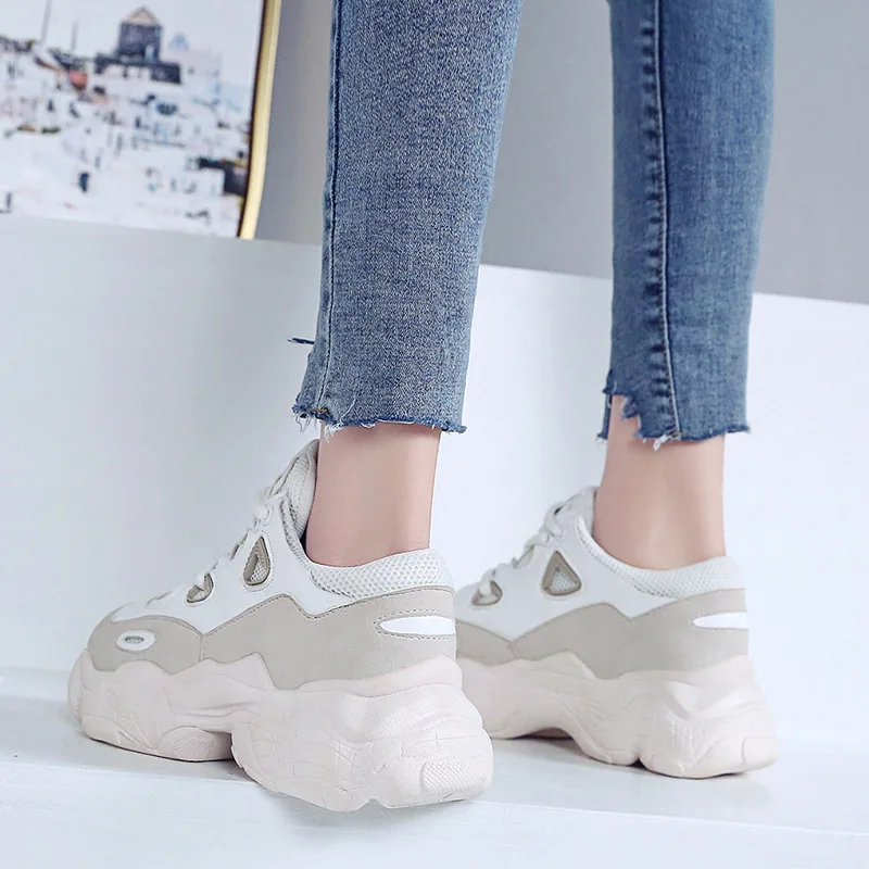 Женские кроссовки на вулканизированной подошве весенне осенняя повседневная