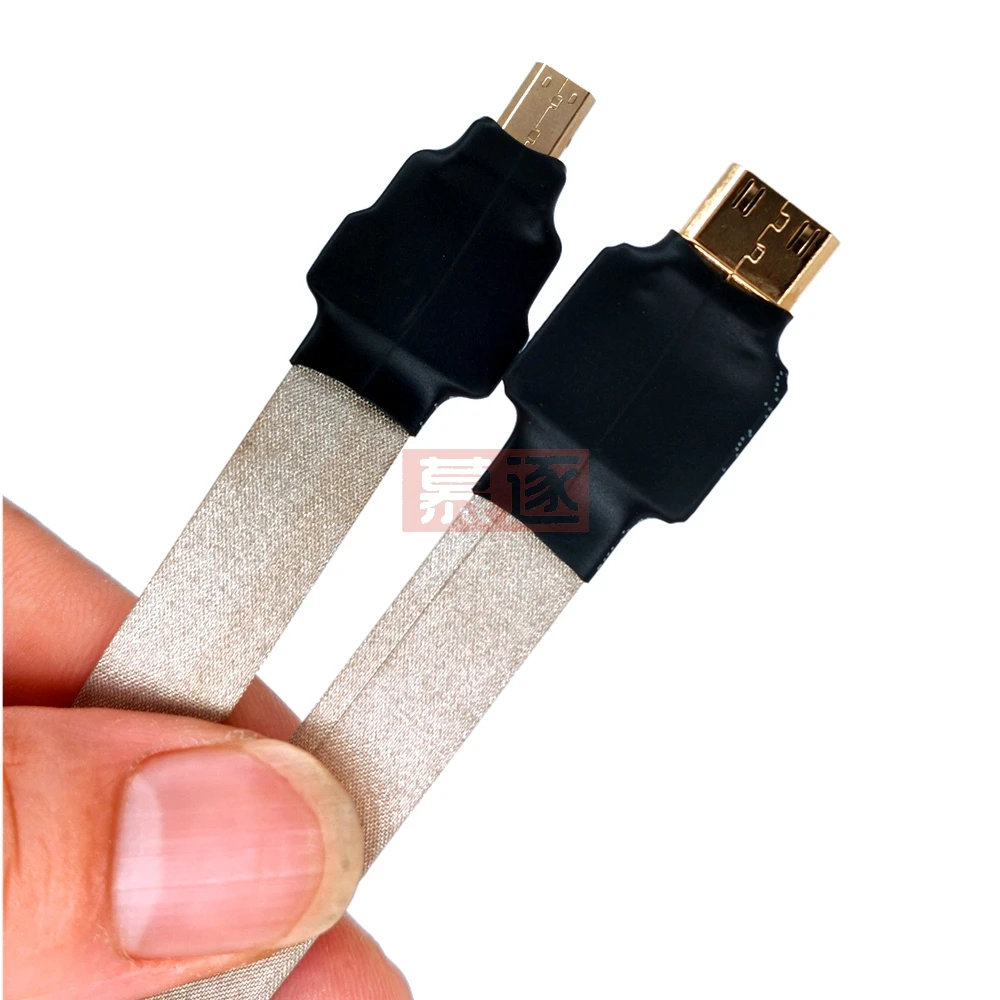 Мини HDMI совместимый с Micro кабель 1080p 3D Высокоскоростной адаптер позолоченным