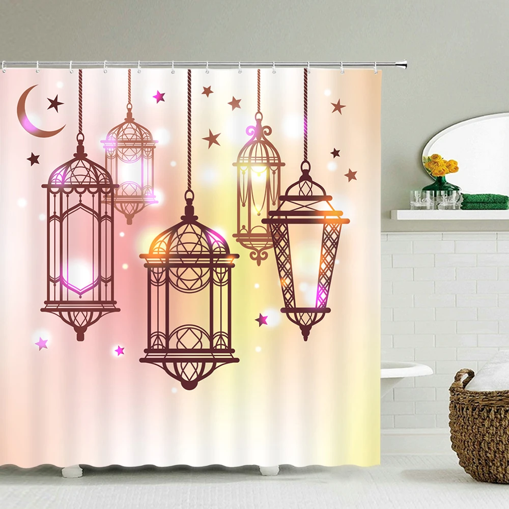 3D printing Flower pattern Bath Curtain 180x200cm Waterproof polyester fabric Shower curtain 3D Blackout curtain for bathroom