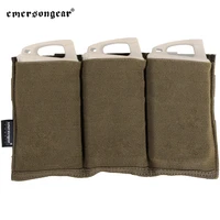 emersongear tactical m4 triple magazine pouch 556 mag bag for plate carrier molle airsoft military hunting pocket outdoor nylon