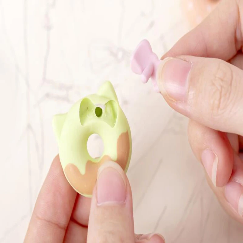 Милый мультфильм Hello Kitty Пончик карандаш ластик офисные и школьные