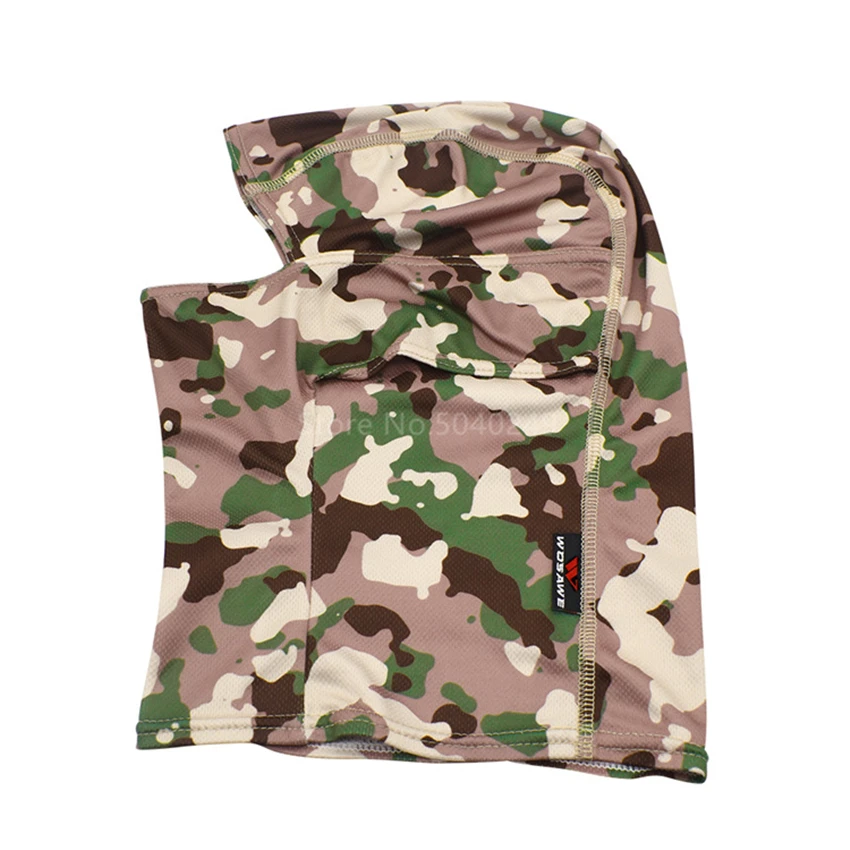

Tactical Camouflage Balaclava Full Face Mask Military Shoot Hunting Accrssories Bike Protective Headgear Combat Breathable Hats