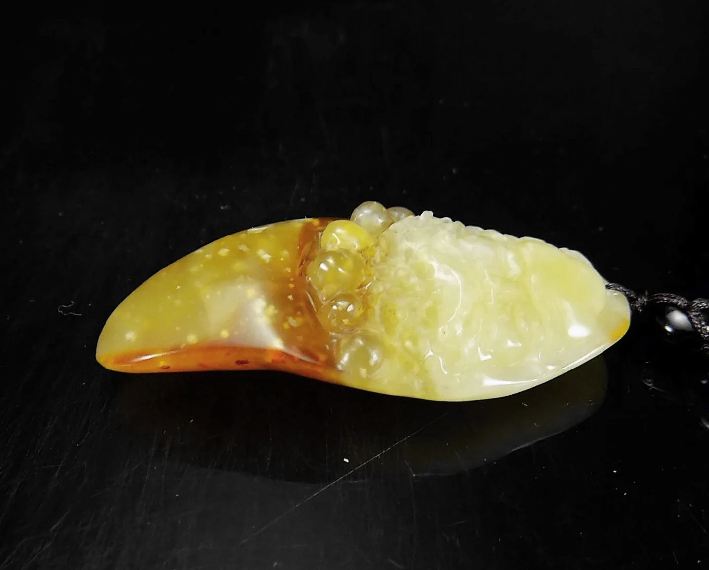 

Jade Jewelry Natural Jade Pendant Necklace Hand-Carved Bodhidharma Buddha Jadeite Necklace Pendant Gift No Treatment 545e