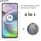 2 в 1, защитная пленка для объектива камеры Motorola MOTO G 5G Ace 6,7 дюйма + Переднее закаленное стекло 9H 2.5D