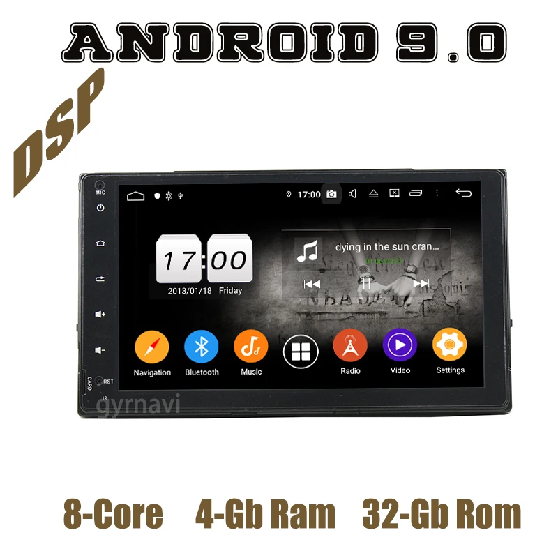 Автомобильный GPS радиоприемник DSP плеер для toyota Corolla Auris estima Fortuner innova 2017 2018 2019 с