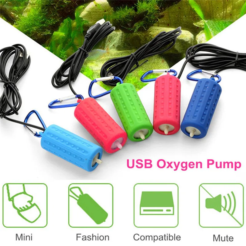 Мини USB кислородный воздушный насос для рыбалки на открытом воздухе с
