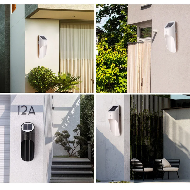 

Garden Led Solar Lights Outdoor Tuin Decoratie Sunlight Patio Decoration Street Light Country House Fence Wall Lamp With Sensor