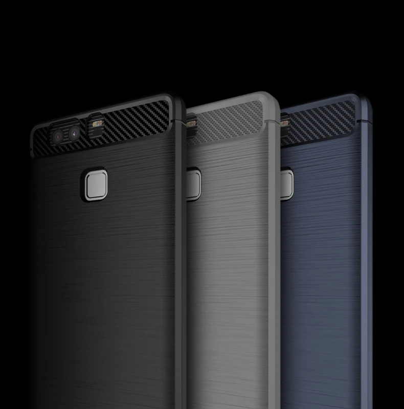 P9 case ipaky Brand Brushed TPU For huawei p9 lite P 9 Silm silicone Back Cover cover Lite Phone cases |