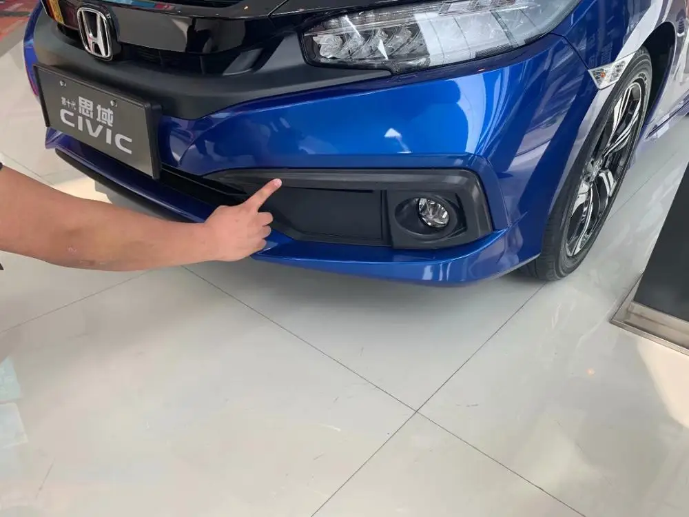 JINGHANG ABS Хромированная передняя противотуманная фара Накладка для Honda Civic 2016 2017 2018