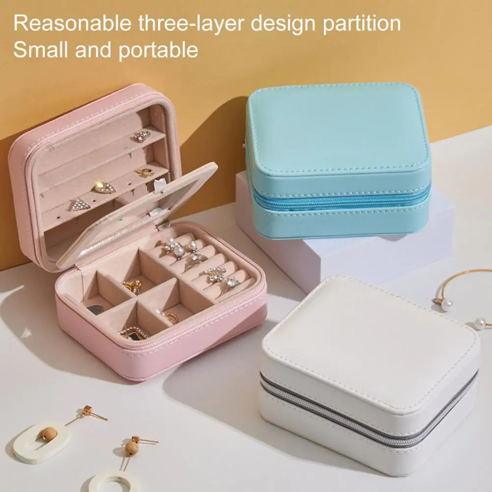 

Jewelry Box Organizer Mini Travel Organizer Portable Display Mini Storage Case Jewelry Box Good