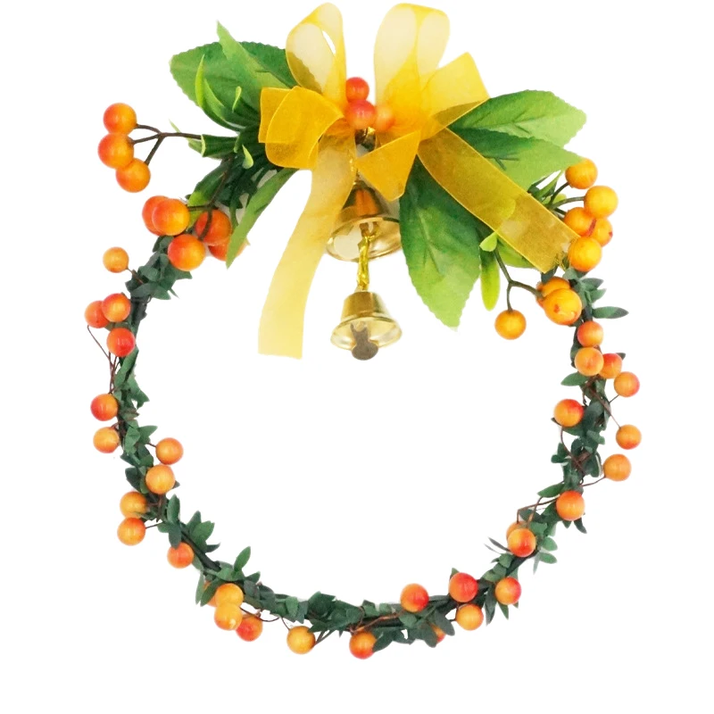 Искусственная гирлянда из ягод и растений настенная подвеска используемая для
