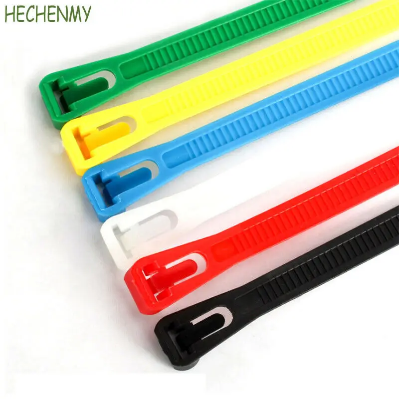 8*150 мм 10 шт. 50 цветные нейлоновые пластиковые кабельные стяжки застежка молния