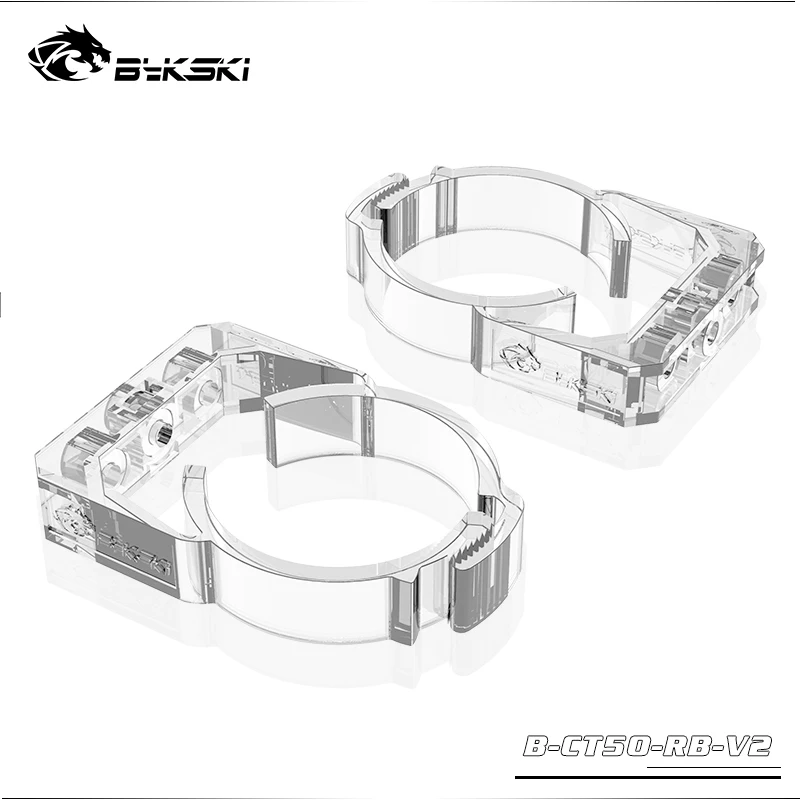 Bykski B-CT50-RB-V2/B-CT60-RB акриловый резервуар Пряжка для 50/60 мм Диаметр резервуар для воды, Полупрозрачная сеточка, кронштейн