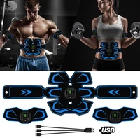 abdominal muscle trainer ems fitness equipment training gear muscle exerciser stimulator belt belly arm massage usb charged