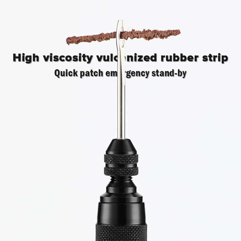

Bicycle Tire Repair Tools MTB Road Mountain Bike Tubeless Rubber Strip Alloy Set Cycling Car Motorcycle Tyre Puncture Repair Kit