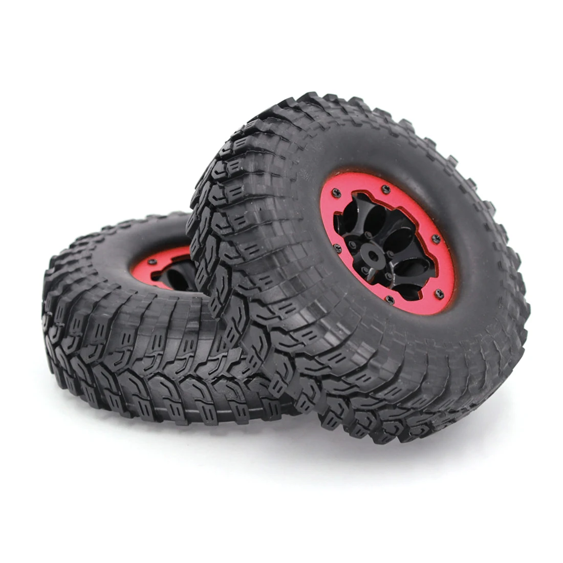 4Pcs/set 1.9 Inches Inflatable Wheels RC Car Tires Rubber with Inflator for 1/10 SCX10 TRX4 D90 90046 4WD - Red | Игрушки и хобби